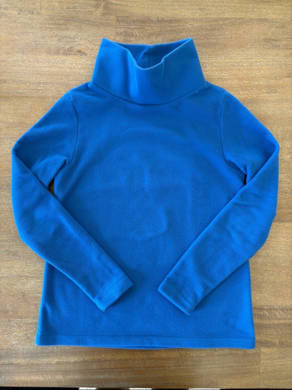Dudley Stephens Cobalt Blue Fleece Turtleneck Sweater